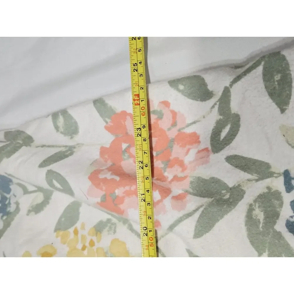 Garnet Hill Cotton Fleece Queen Set Tabitha Floral 5 Pcs Portugal Bedding Garden